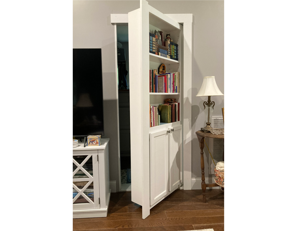 standard hidden bookcase door