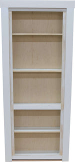 28" x 80" Paint Grade Hidden Bookcase Door Unfinished Inswing Left - Hide-A-Way-Doors