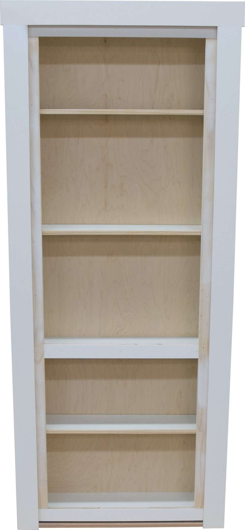 28" x 80" Paint Grade Hidden Bookcase Door Unfinished Inswing Left - Hide-A-Way-Doors