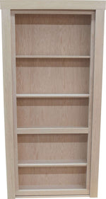 36"x 80" Hidden Door Red Oak In Swing Left - Hide-A-Way-Doors