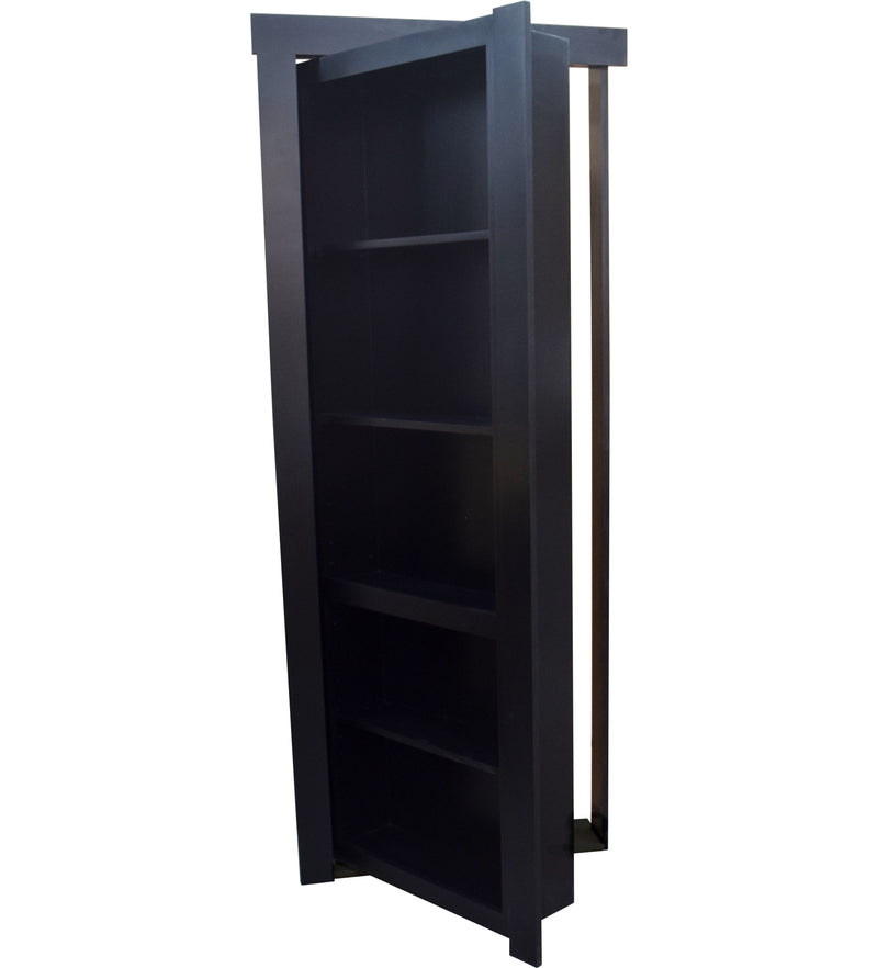 Hidden Door Ready to Ship 30" x 80" Out Swing Right Painted Satin Black