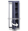 Hidden Door Ready to Ship 36" x 80" Out Swing Left Painted Satin Black