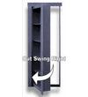 Hidden Door Ready to Ship 30" x 80" Out Swing Right Painted Satin Black