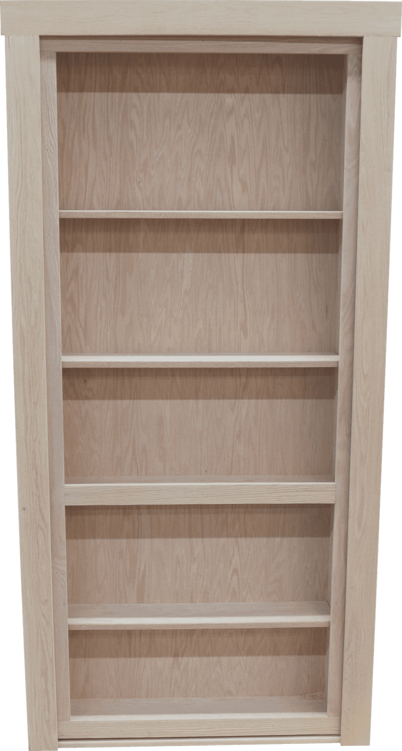 36"x 80" Hidden Door Read Oak In  Swing Right - Hide-A-Way-Doors