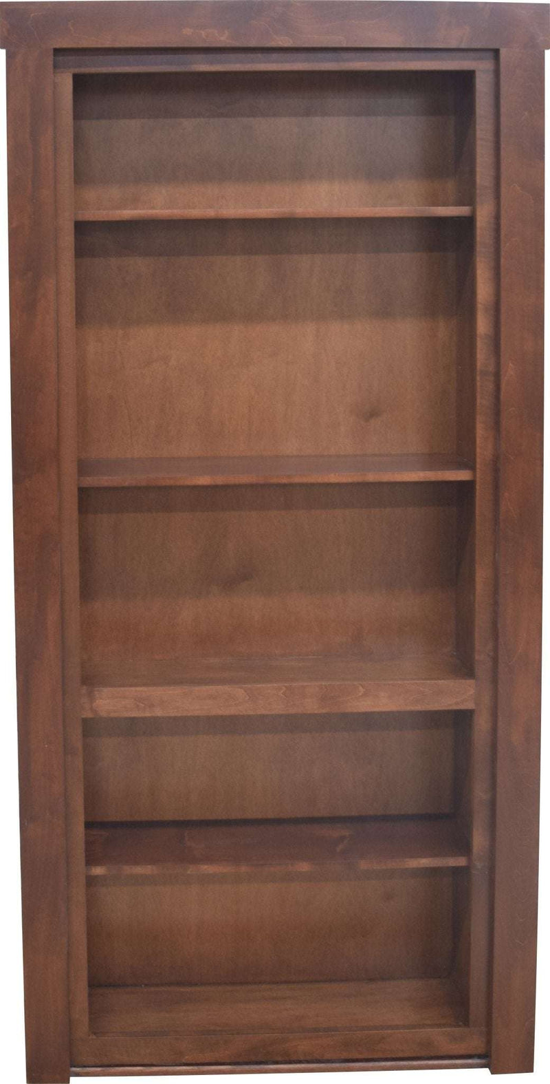 Hidden Bookcase Door 36" x 80" In-swing Right Stained - Hide-A-Way-Doors