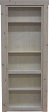 Hidden Door Knotty Alder 28"x 80" In-swing Right Unfinished - Hide-A-Way-Doors