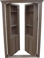 Hidden French Door - 48"x 80" - Red Oak - Hide-A-Way Doors - Hide-A-Way-Doors