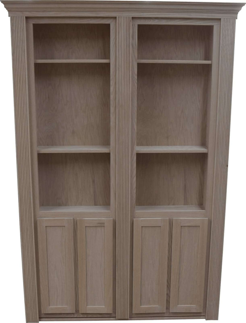 Hidden French Door - 48"x 80" - Red Oak - Hide-A-Way Doors - Hide-A-Way-Doors