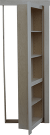 Outswing left maple bookcase door