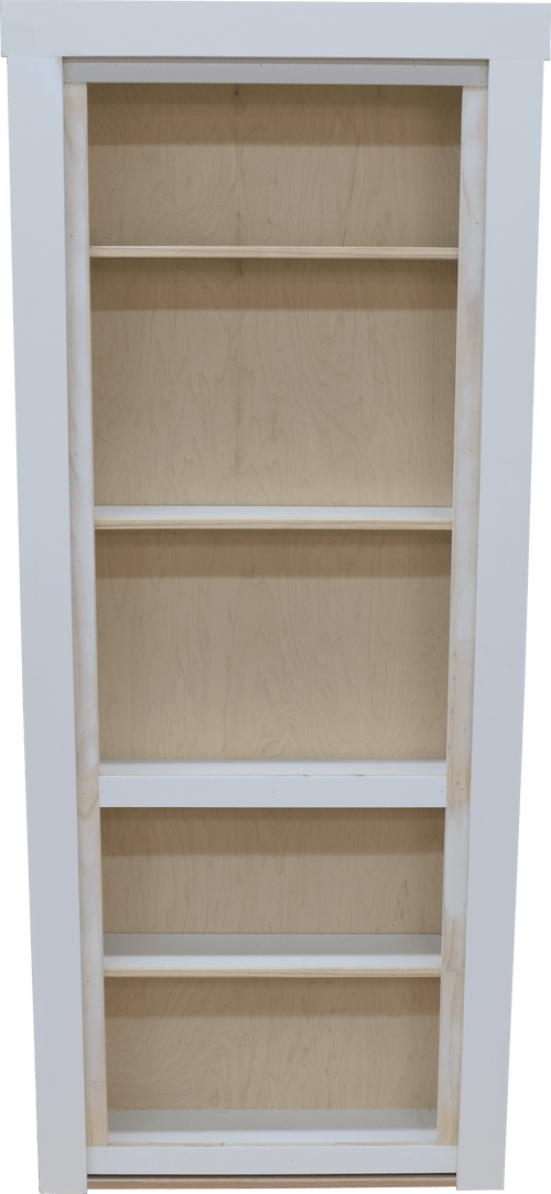 Ready to ship 38" x 80" In swing Right Unfinished Standard Bookcase Door