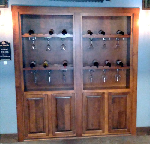 Double Wine Glass Door - Hide-A-Way-Doors