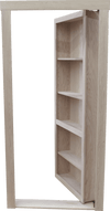 36"x 80" Hidden Door Read Oak In  Swing Right - Hide-A-Way-Doors