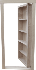 36"x 80" Hidden Door Read Oak In  Swing Right - Hide-A-Way-Doors