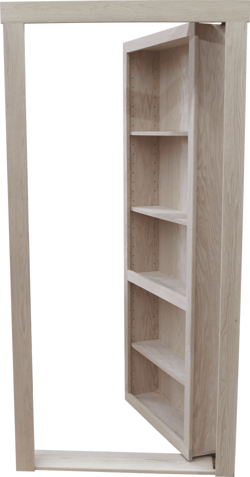 36"x 80" Hidden Door Read Oak In  Swing Right - Hide-A-Way-Doors