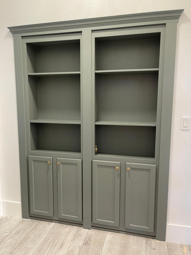Double Bookcase Hidden Door 48 x 80 - Hide-A-Way-Doors