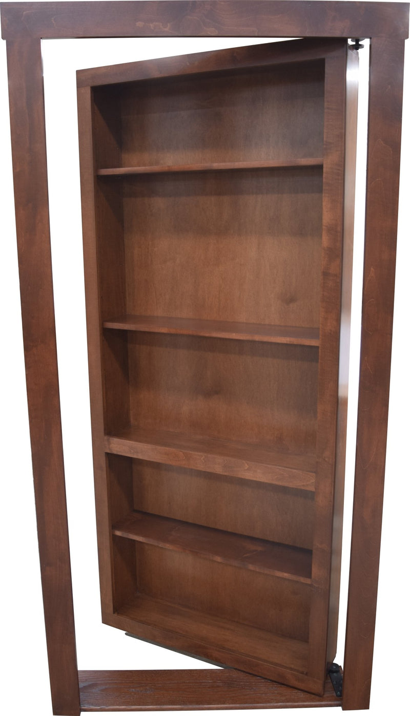 Hidden Bookcase Door 36" x 80" In-swing Right Stained - Hide-A-Way-Doors