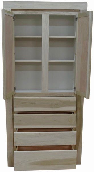 Hidden Door Bedroom Organizer Door 36" Dresser with cabinet doors - Hide-A-Way-Doors