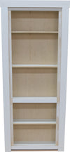 Ready to Ship 28" x 80" Paint Grade Hidden Bookcase Door Unfinished Inswing Left 6-1/2" Jamb - Hide-A-Way-Doors